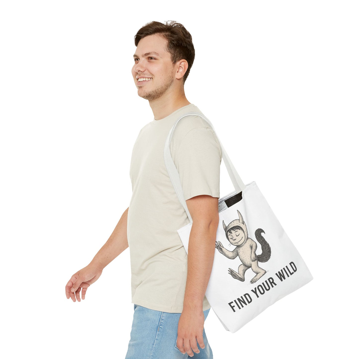Find Your Wild Monster Tote Bag — Playful Creature