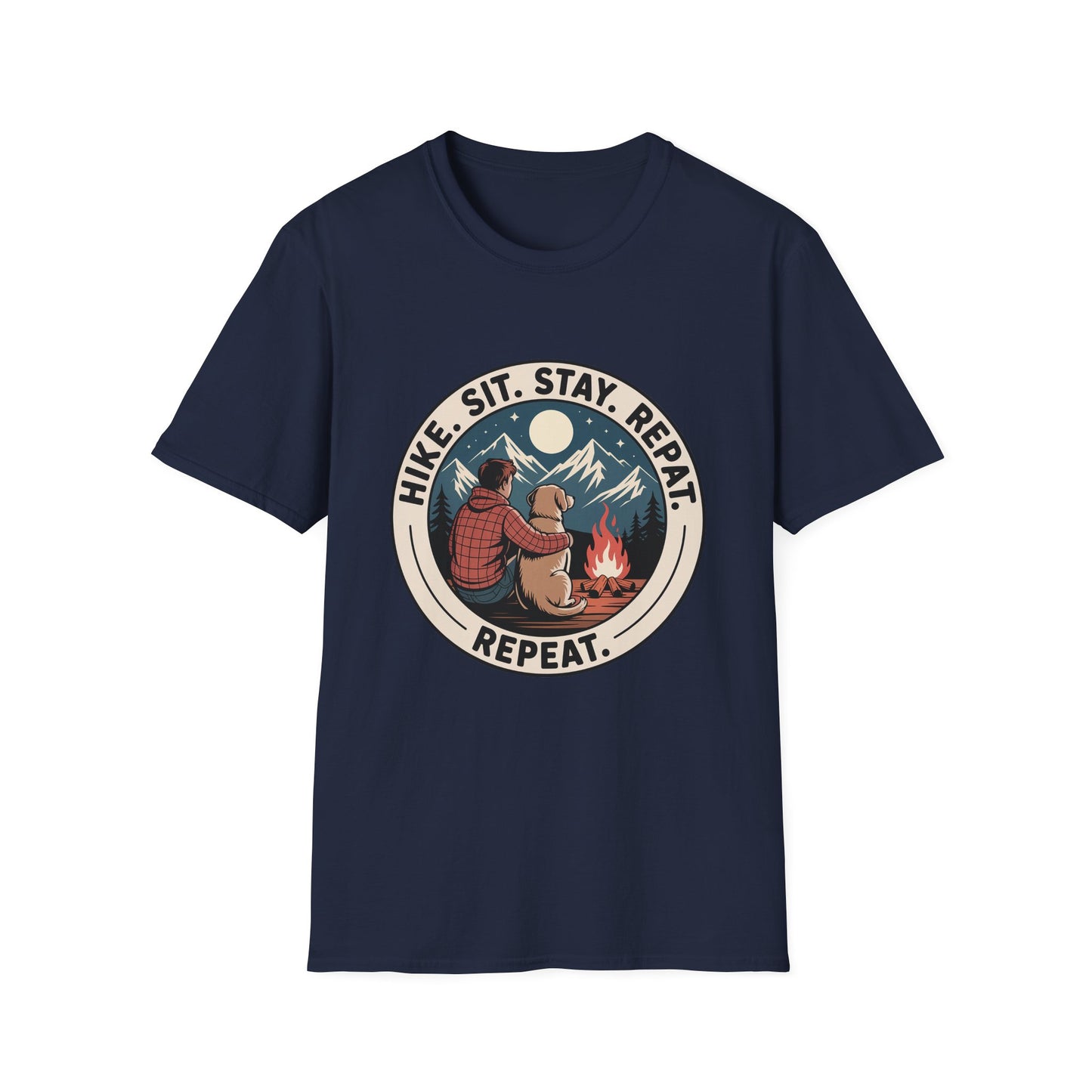 Best-selling T-shirt – Hike Sit Stay Repeat Gift Designed For The Outdoors