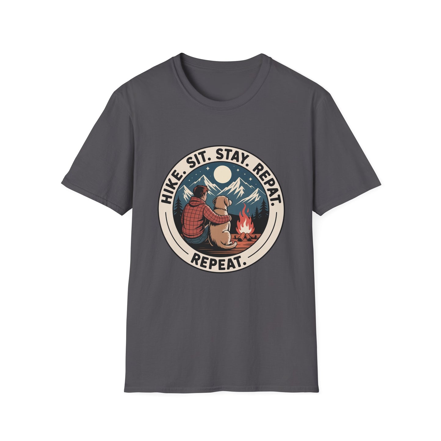 Best-selling T-shirt – Hike Sit Stay Repeat Gift Designed For The Outdoors