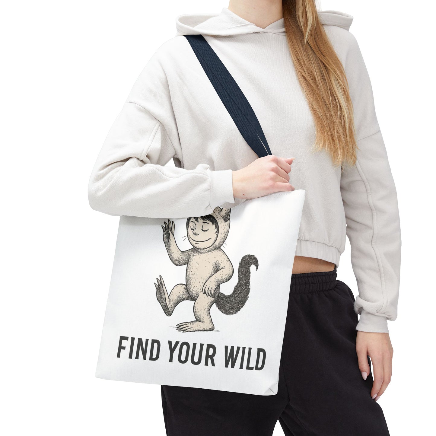 Find Your Wild Monster Tote Bag — Playful Creature