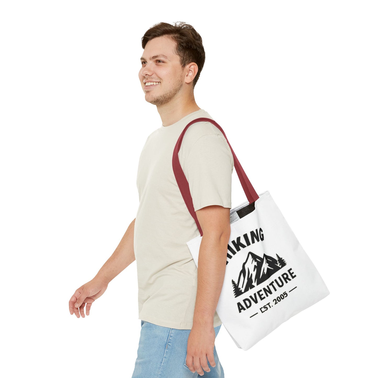Hiking Adventure Badge Tote Bag — Mountain Est. 2005