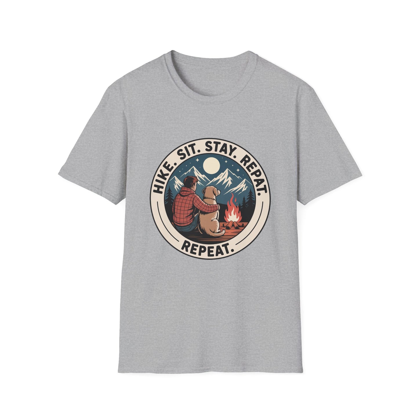 Best-selling T-shirt – Hike Sit Stay Repeat Gift Designed For The Outdoors