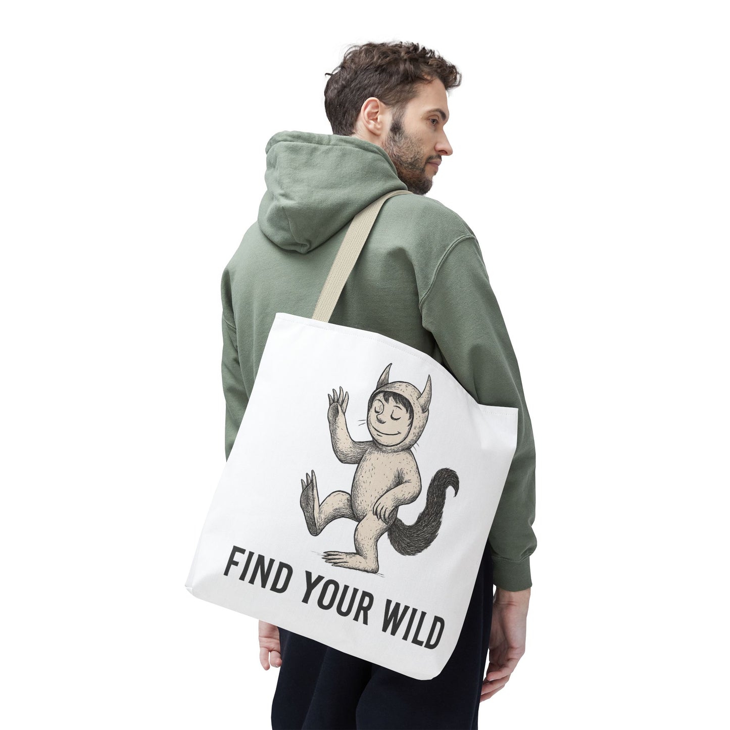 Find Your Wild Monster Tote Bag — Playful Creature