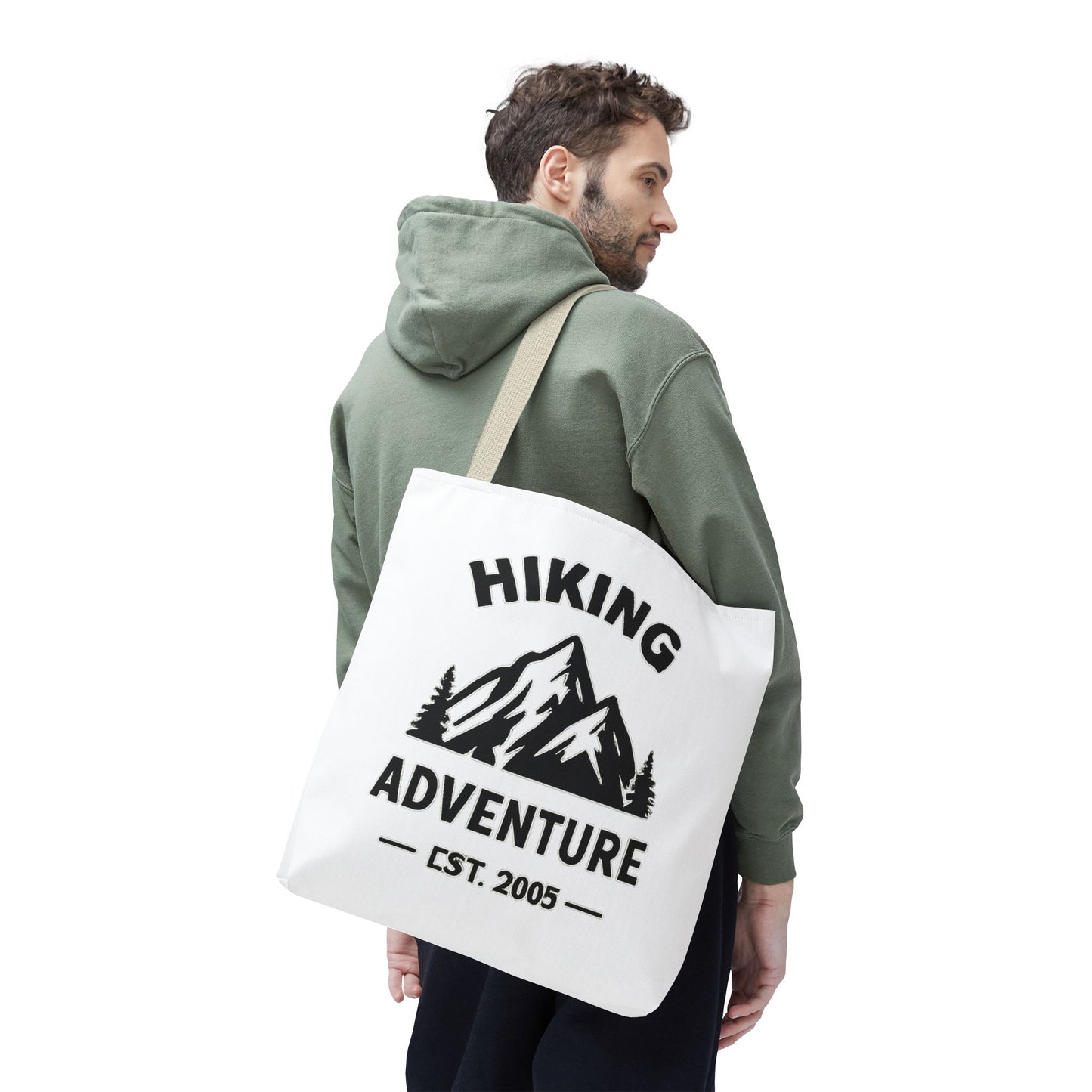 Hiking Adventure Badge Tote Bag — Mountain Est. 2005
