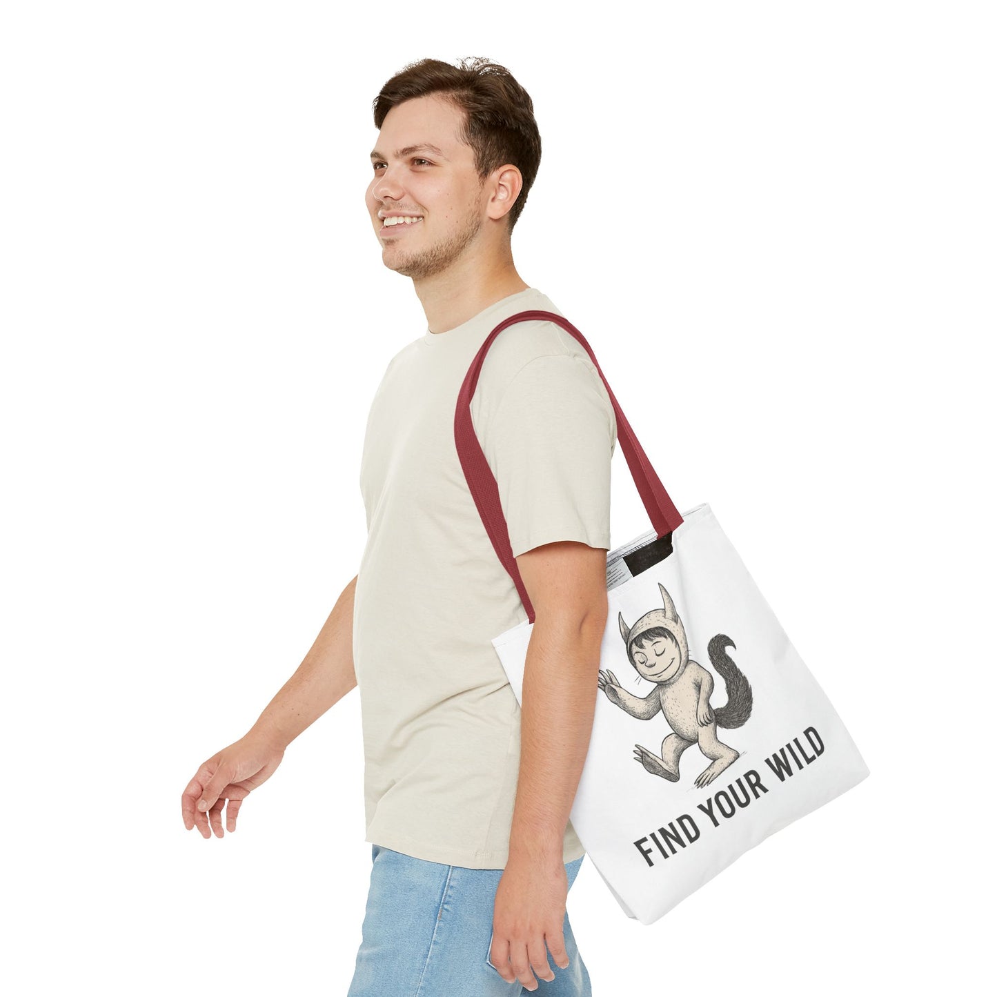 Find Your Wild Monster Tote Bag — Playful Creature