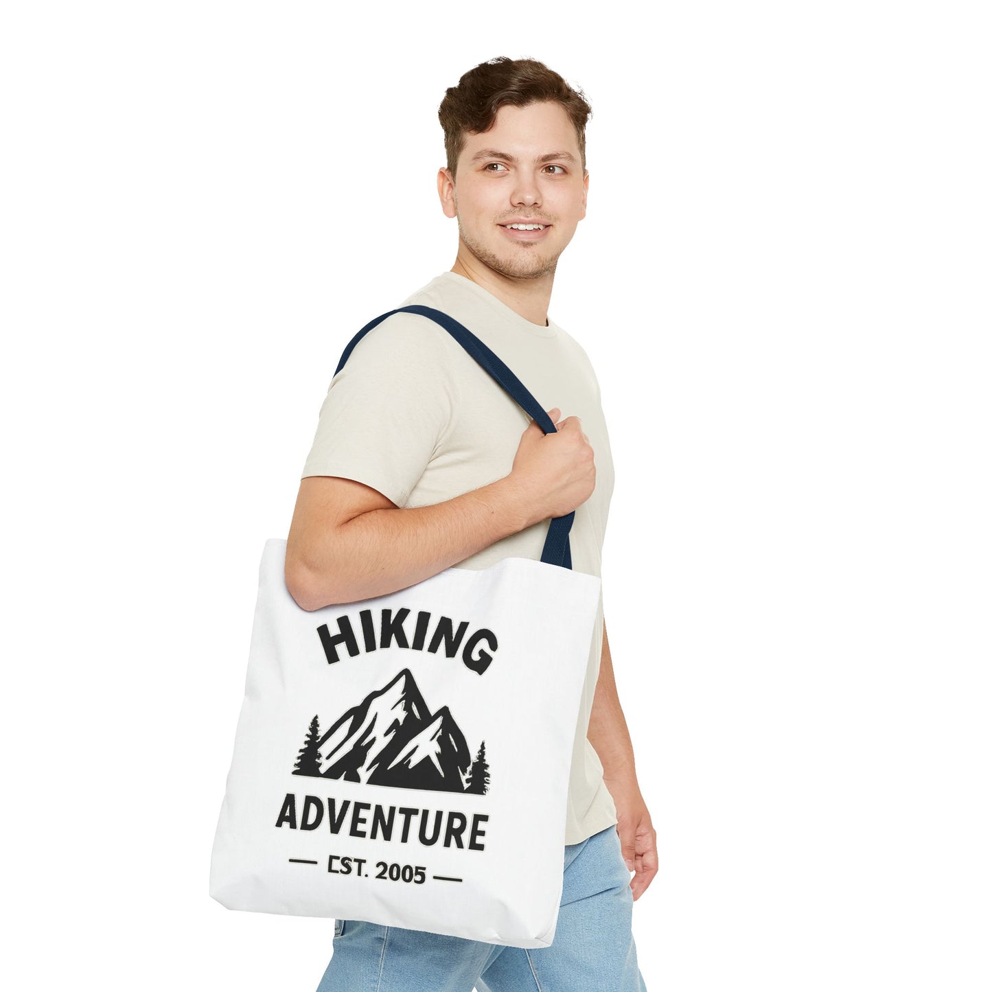 Hiking Adventure Badge Tote Bag — Mountain Est. 2005