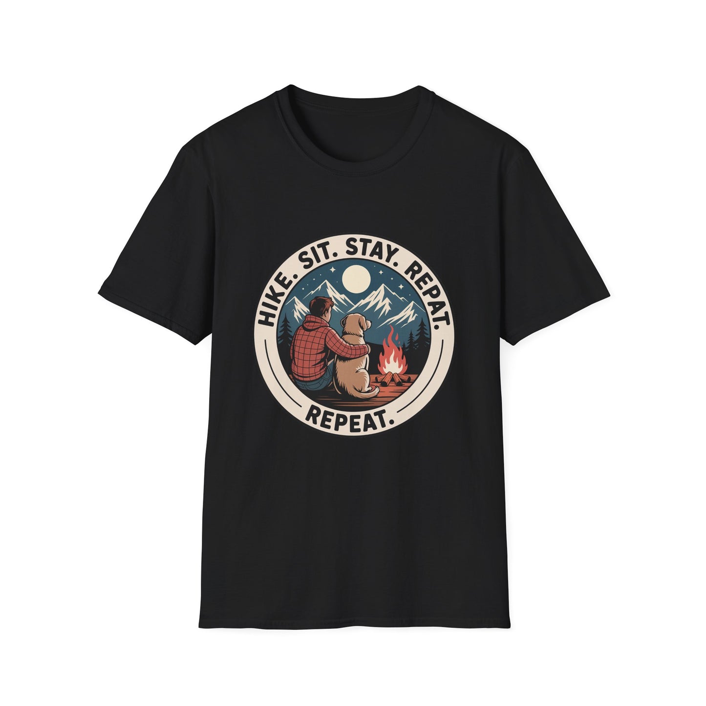 Best-selling T-shirt – Hike Sit Stay Repeat Gift Designed For The Outdoors