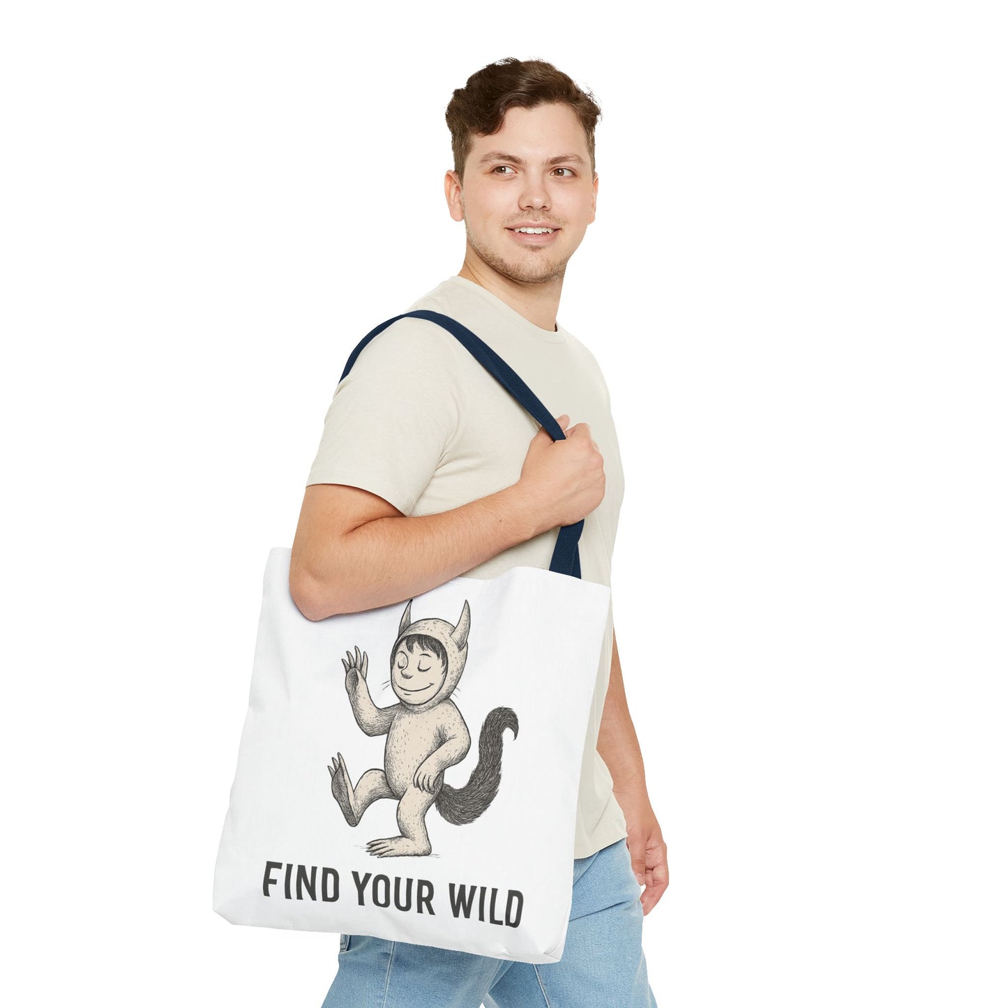 Find Your Wild Monster Tote Bag — Playful Creature