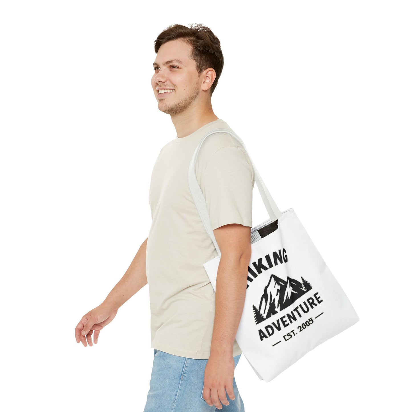 Hiking Adventure Badge Tote Bag — Mountain Est. 2005