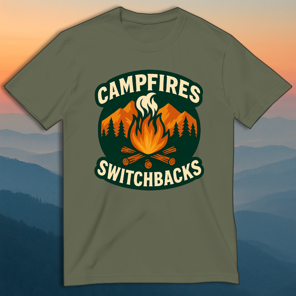 Mountain Adventure Tee – For Campfire Evenings