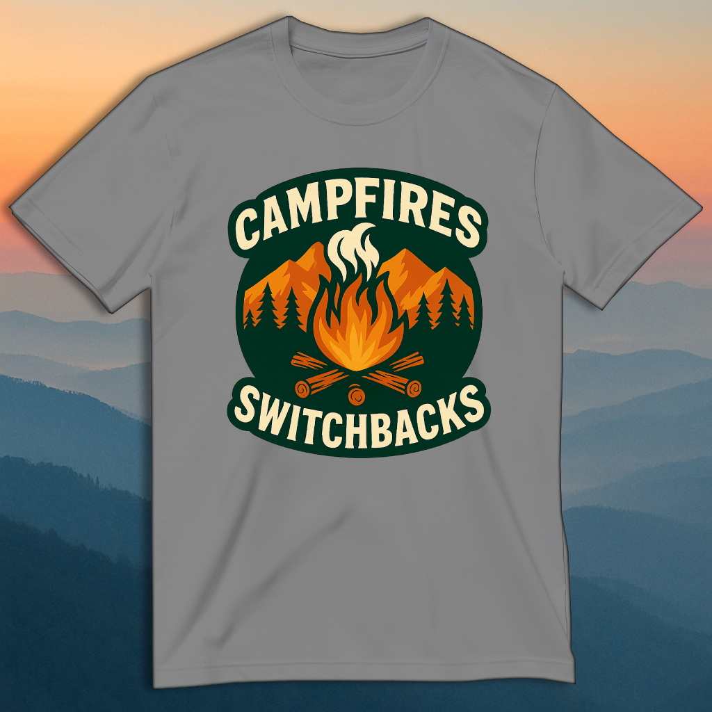 Mountain Adventure Tee – For Campfire Evenings