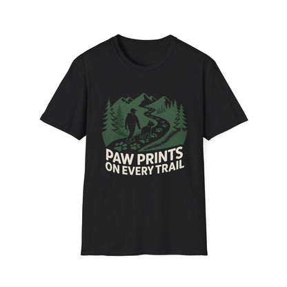 Trail-tested T-shirt – Paw Prints On Every Trail Gift Designed For The Outdoors