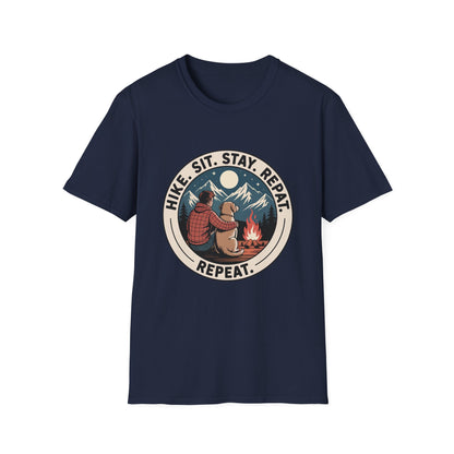 Best-selling T-shirt – Hike Sit Stay Repeat Gift Designed For The Outdoors