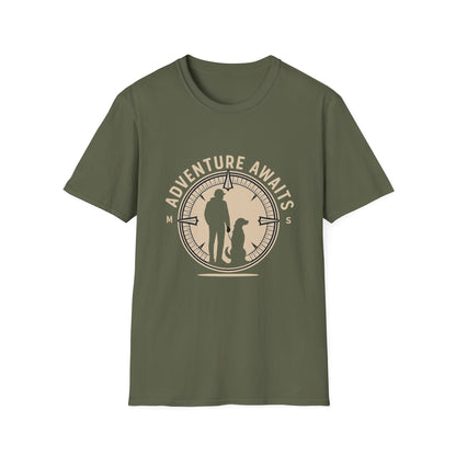 Best-selling T-shirt – My Dog Is My Compass Gift Designed For The Outdoors