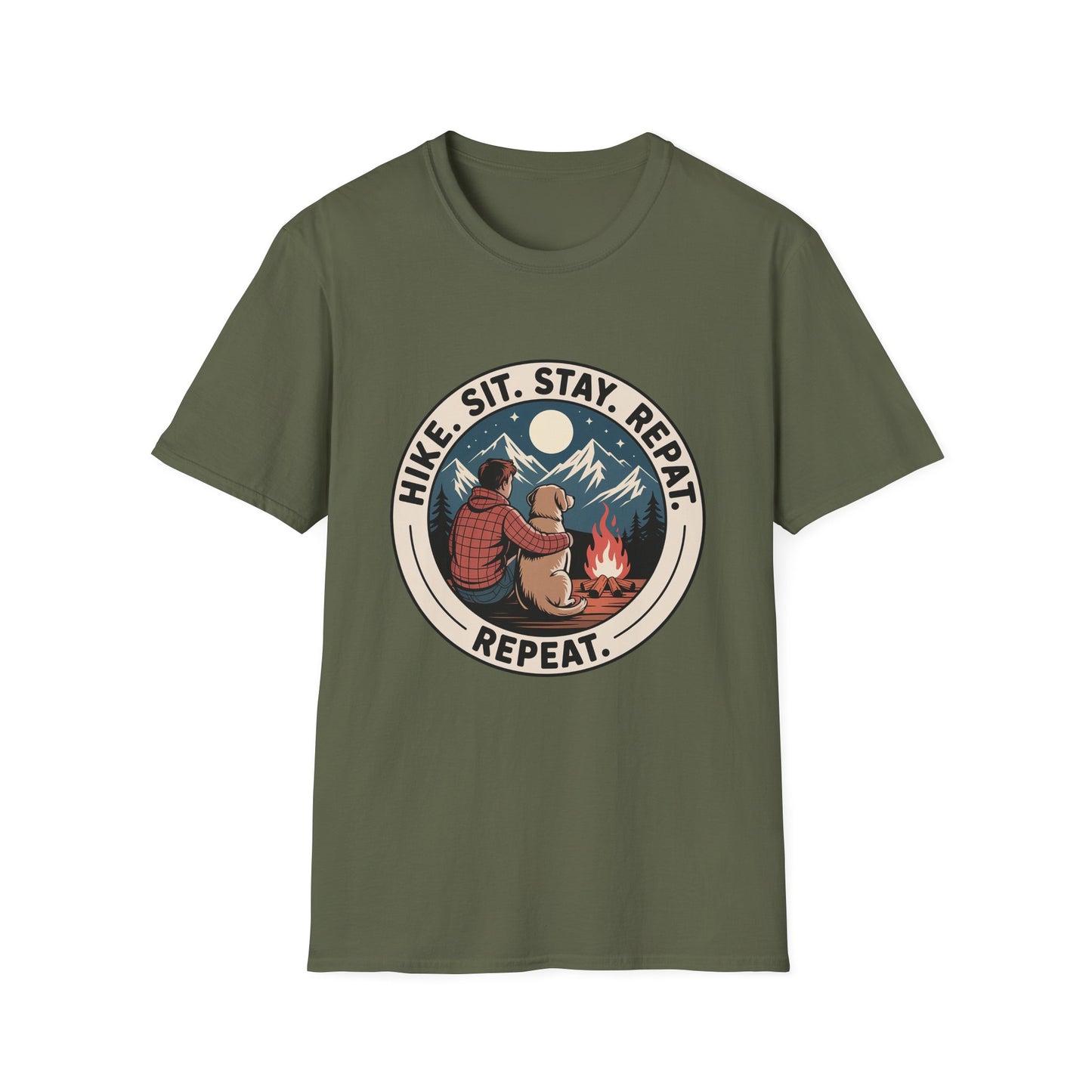 Best-selling T-shirt – Hike Sit Stay Repeat Gift Designed For The Outdoors