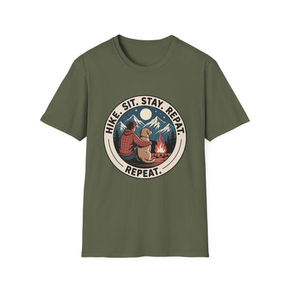 Best-selling T-shirt – Hike Sit Stay Repeat Gift Designed For The Outdoors