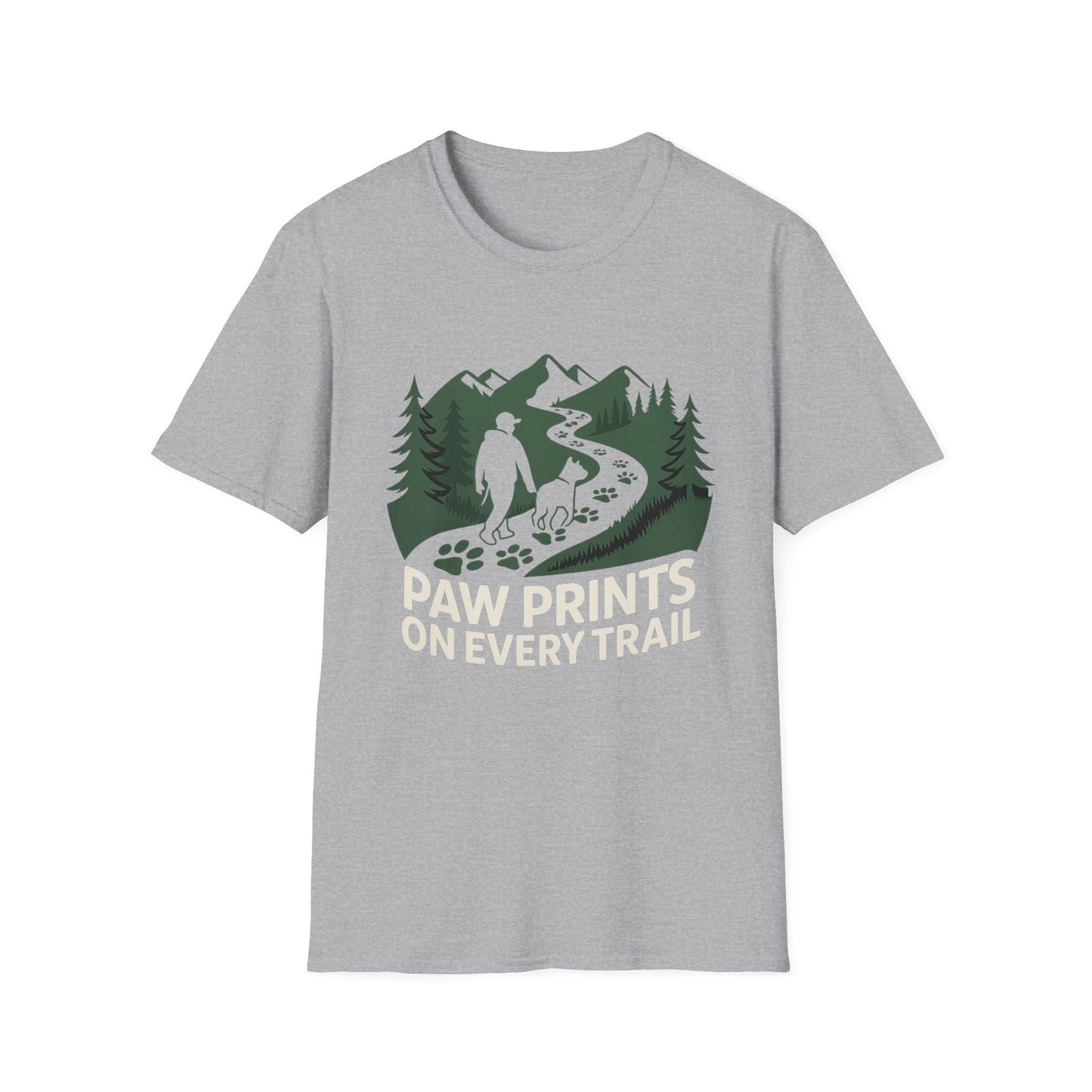Trail-tested T-shirt – Paw Prints On Every Trail Gift Designed For The Outdoors