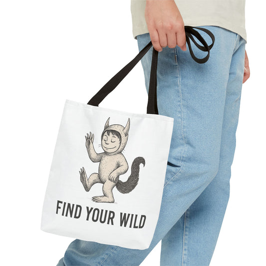 Find Your Wild Monster Tote Bag — Playful Creature