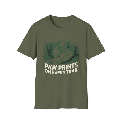 Trail-tested T-shirt – Paw Prints On Every Trail Gift Designed For The Outdoors
