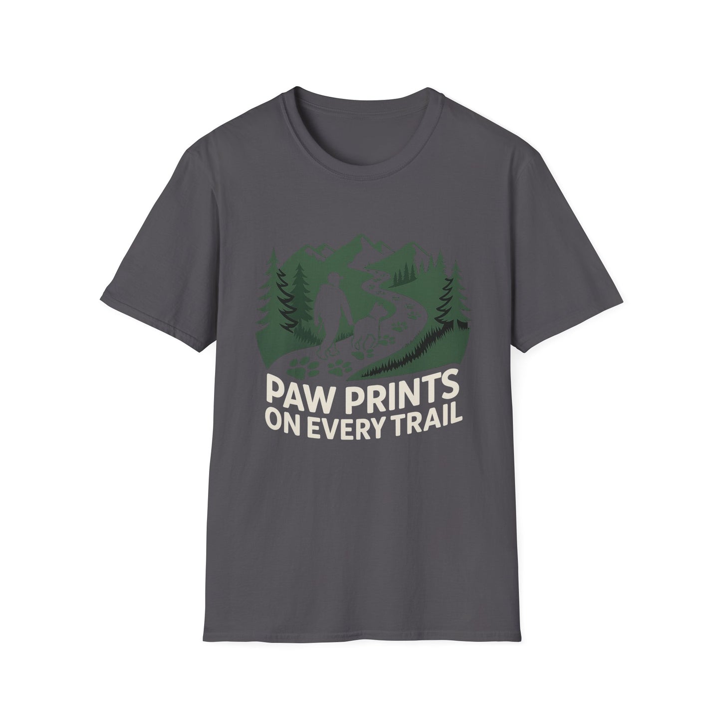 Trail-tested T-shirt – Paw Prints On Every Trail Gift Designed For The Outdoors