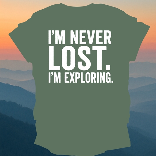 I am never lost I am exploring – Made for Those Who Wander with Heart
