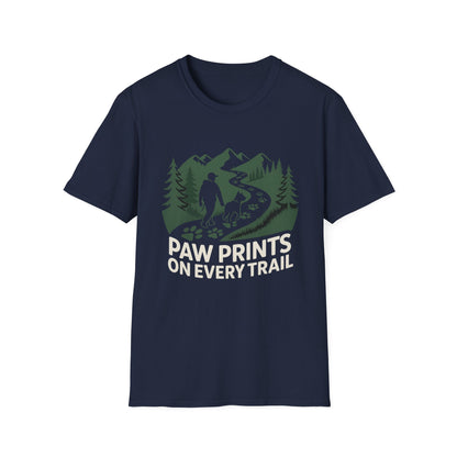 Trail-tested T-shirt – Paw Prints On Every Trail Gift Designed For The Outdoors