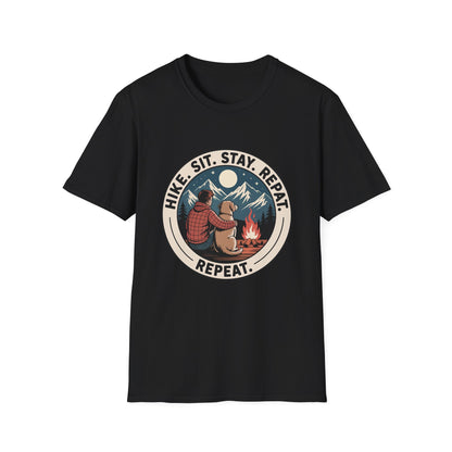 Best-selling T-shirt – Hike Sit Stay Repeat Gift Designed For The Outdoors