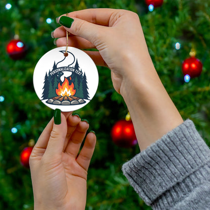 Campfire Circle Christmas Ornament – Unique Holiday Decor