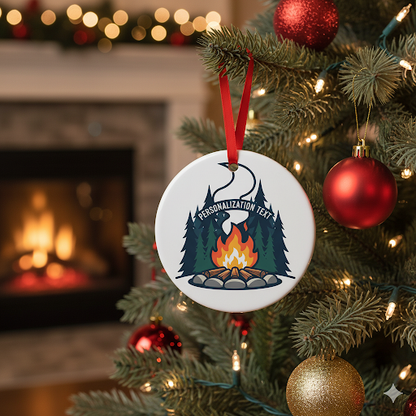 Campfire Circle Christmas Ornament – Unique Holiday Decor