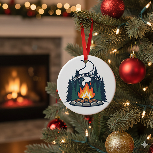 Campfire Circle Christmas Ornament – Unique Holiday Decor