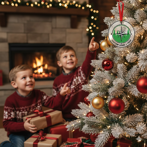 Compass Rose Ornament Christmas Ornament – Unique Holiday Decor