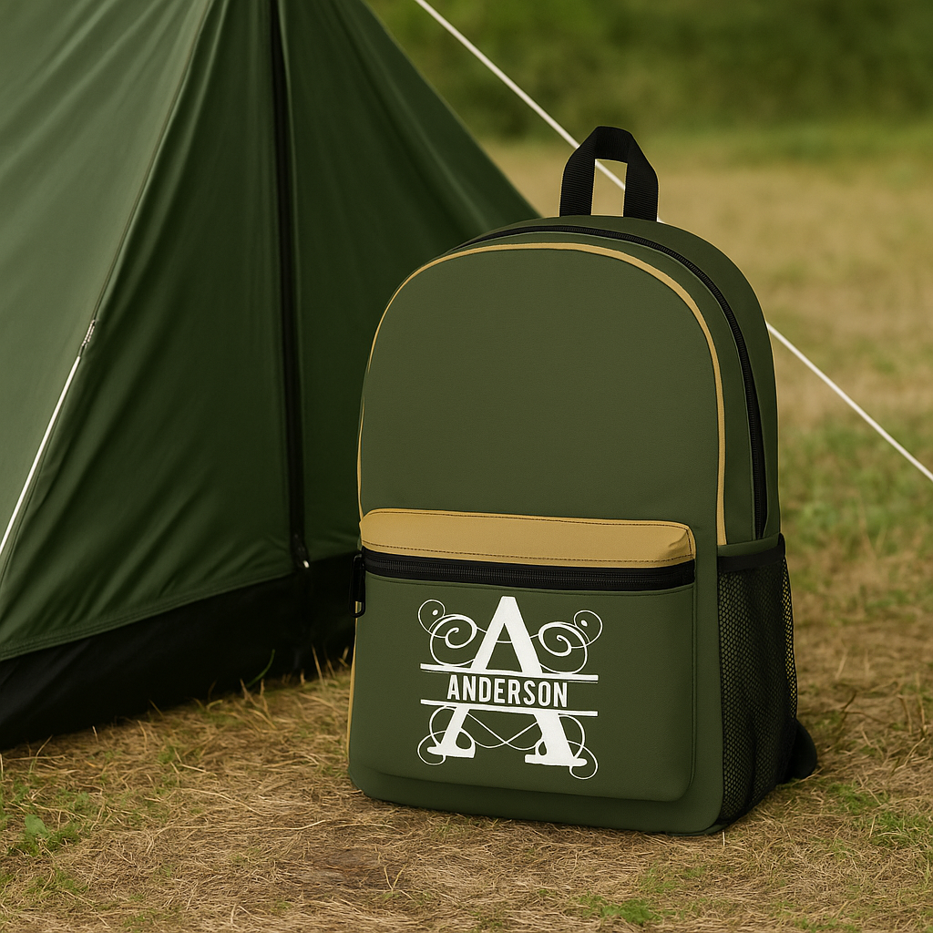 Custom Hiking Backpack with Monogram – Trail-Ready Daypack for Hikers
