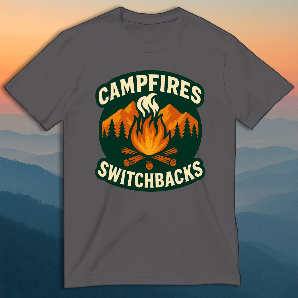 Mountain Adventure Tee – For Campfire Evenings